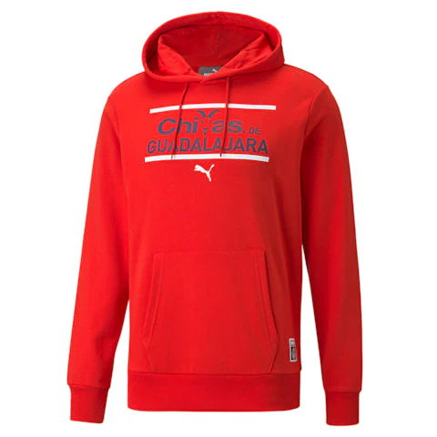 PUMA Chivas Evostripe Men's Football Hoodie- RED
