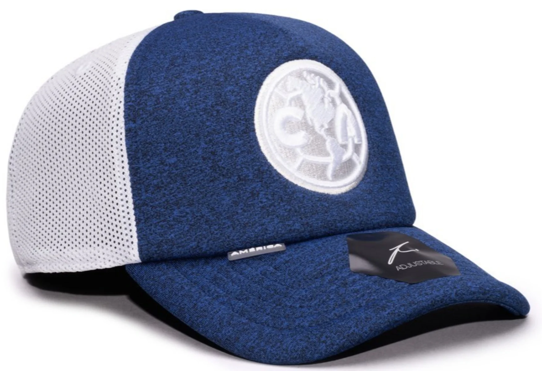 FI COLLECTIONS CLUB AMERICA DRIBBLING TRUCKER SNAPBACK HAT-NAVY/WHITE