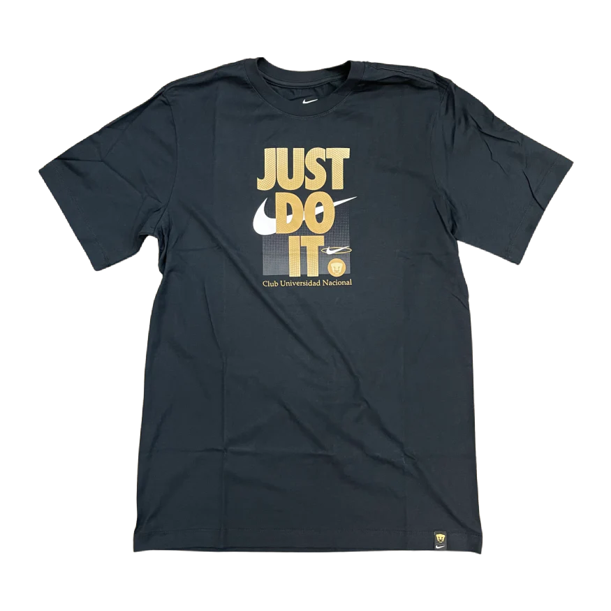 Nike PUMAS UNAM Just Do It T-Shirt- Black