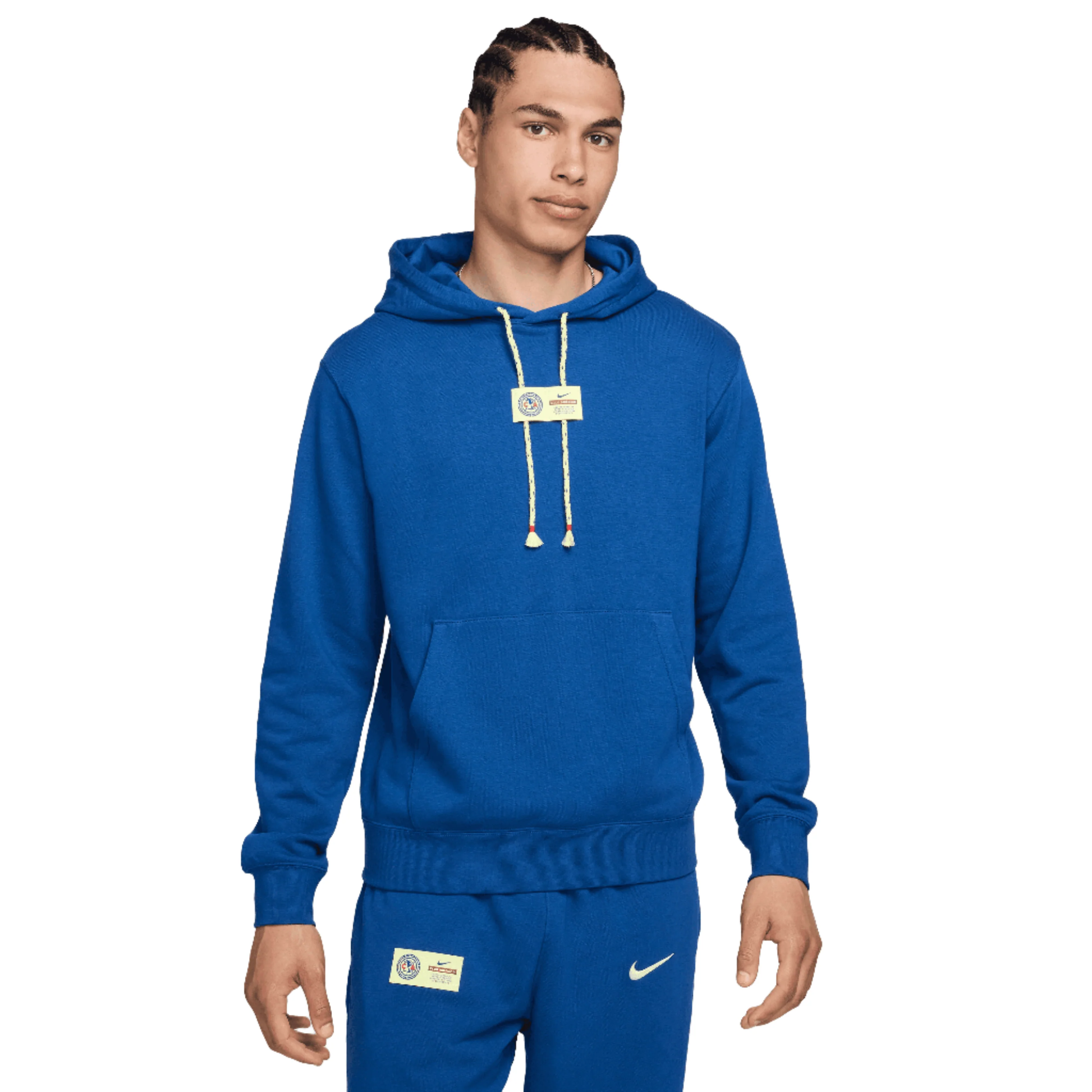 Nike Men's Club América Fleece Pullover Hoodie-Blue