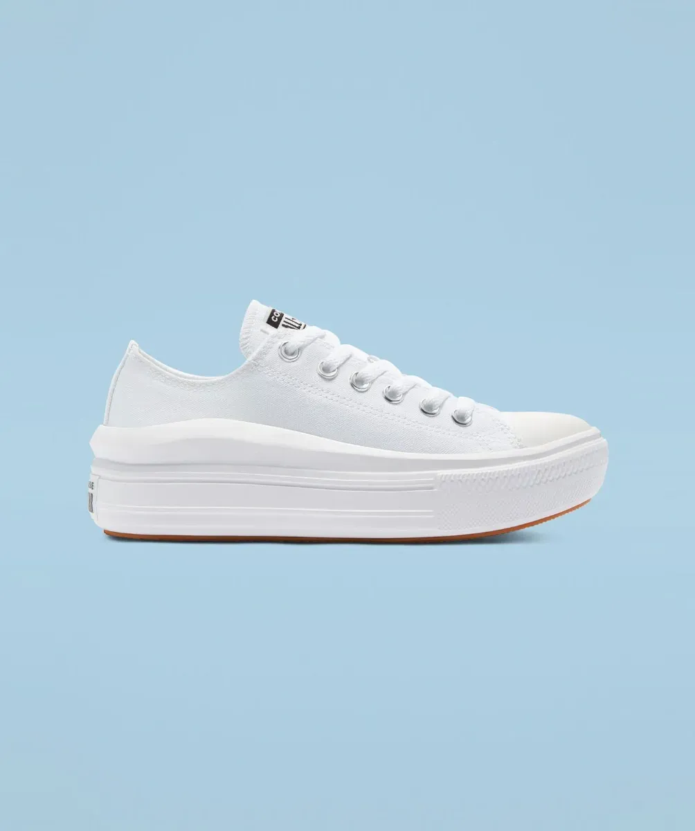 Tenis Converse de Plataforma Move Blancos en Choclo de Lona para Mujer