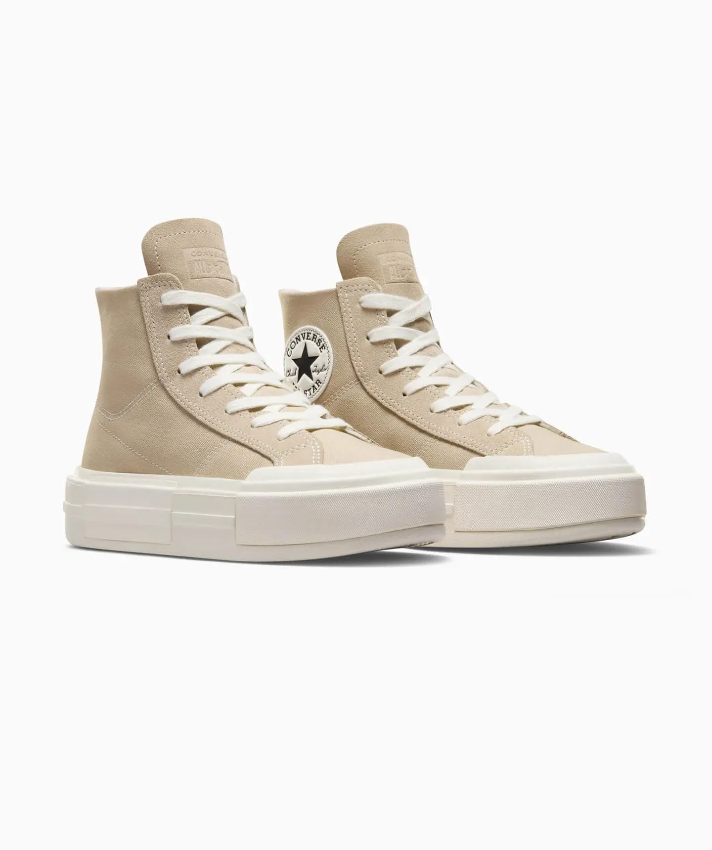 Tenis Converse de Plataforma Chuck Taylor Cruise Beige en Bota de Lona para Mujer