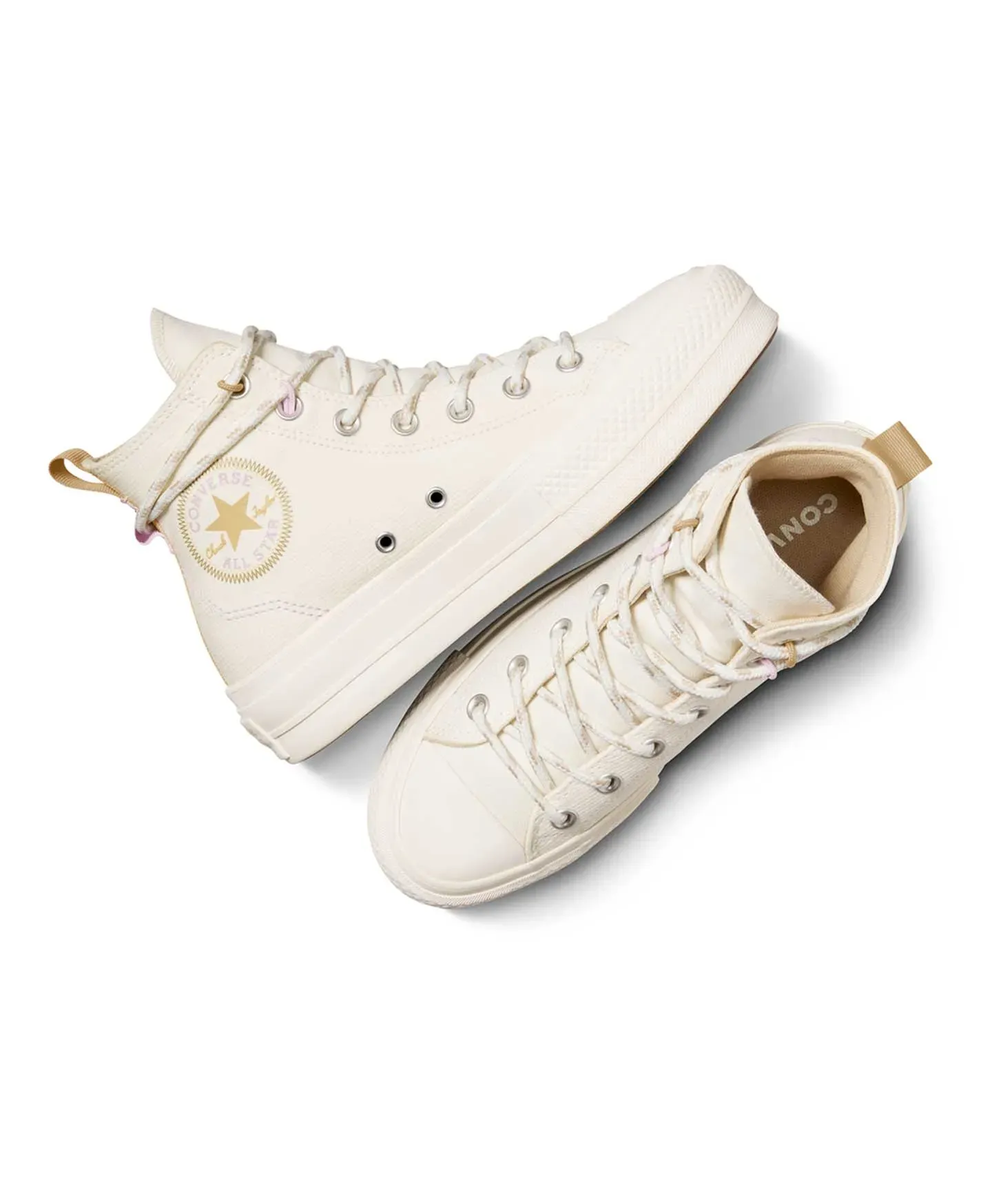 Tenis Converse de Plataforma Lift Beige en Bota de Algodón para Mujer