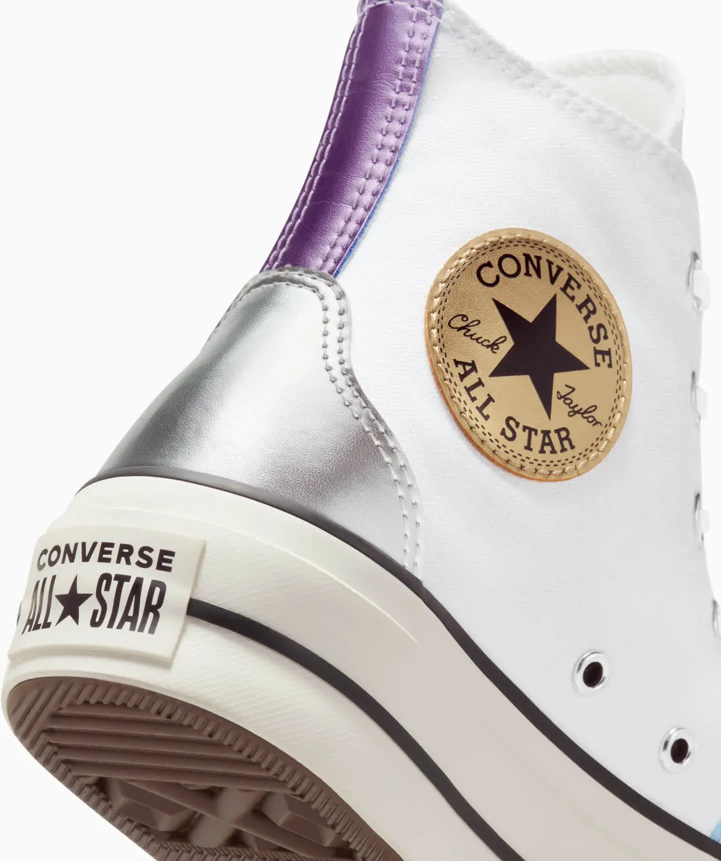 Tenis Converse de Plataforma Lift Multicolor en Bota de Lona para Mujer