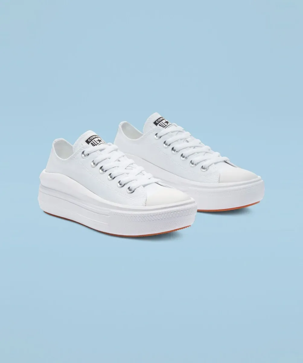 Tenis Converse de Plataforma Move Blancos en Choclo de Lona para Mujer