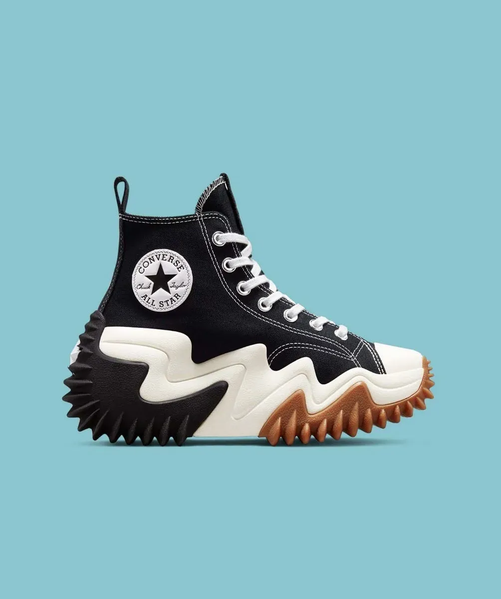 Tenis Converse de Plataforma Run Star Motion Negros en Bota de Lona para Mujer
