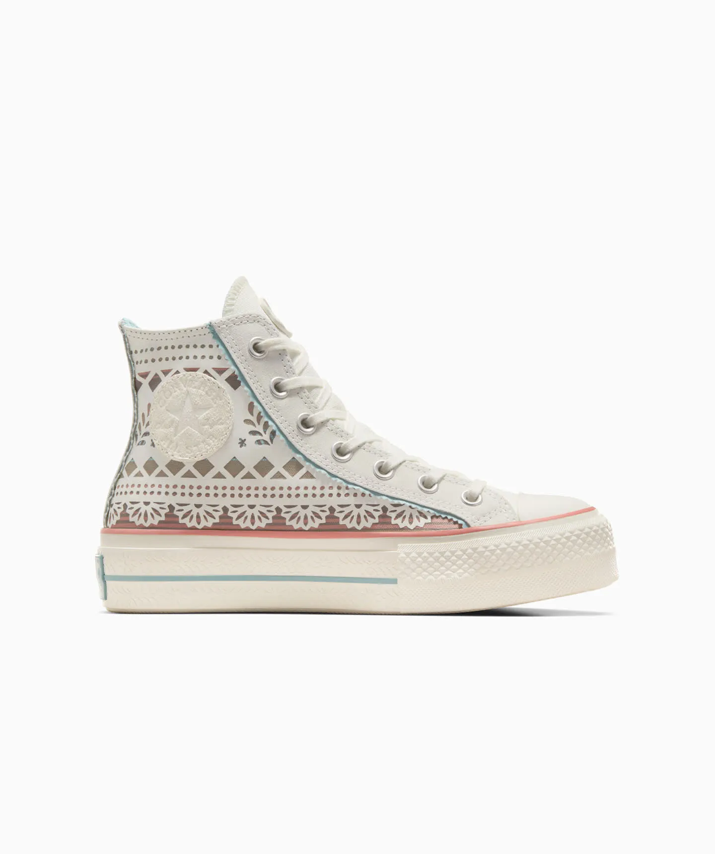 Tenis Converse Día de Muertos Lift Multicolor en Bota de Lona Unisex