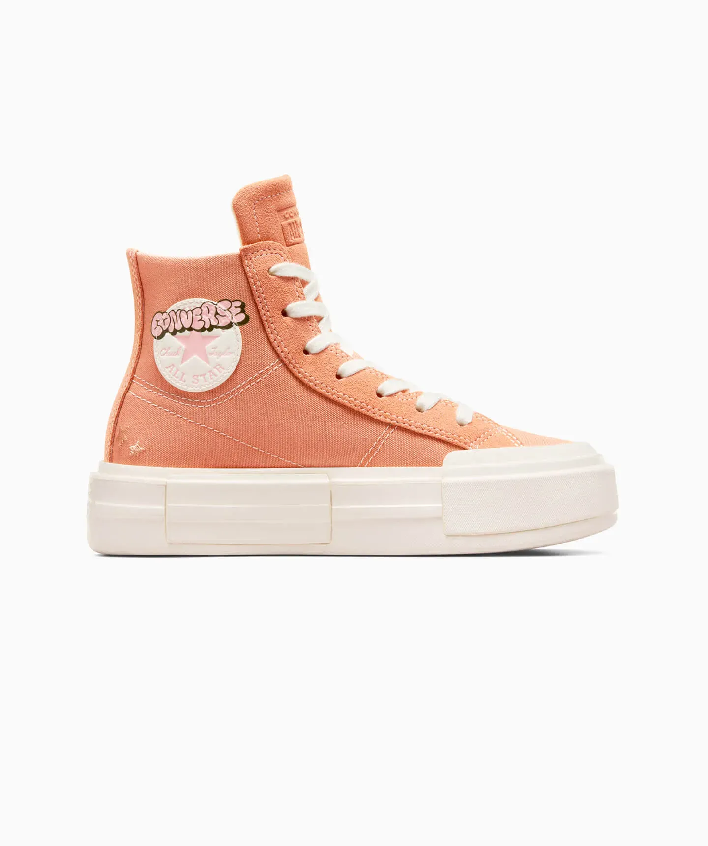 Tenis Converse de Plataforma Chuck Taylor Cruise Naranjas en Bota de Lona para Mujer