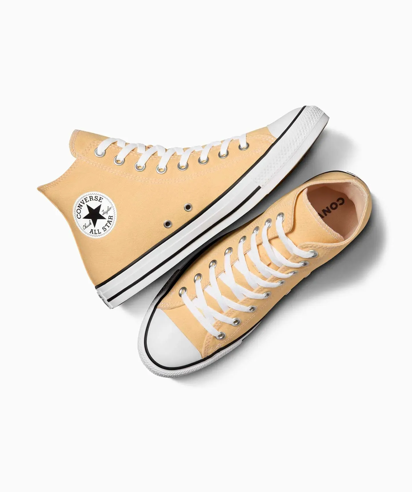 Tenis Converse Chuck Taylor Amarillos en Bota de Lona Unisex