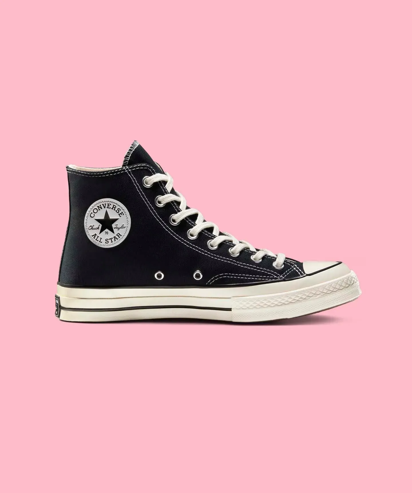 Tenis Converse Chuck 70 Negros en Bota de Lona Unisex