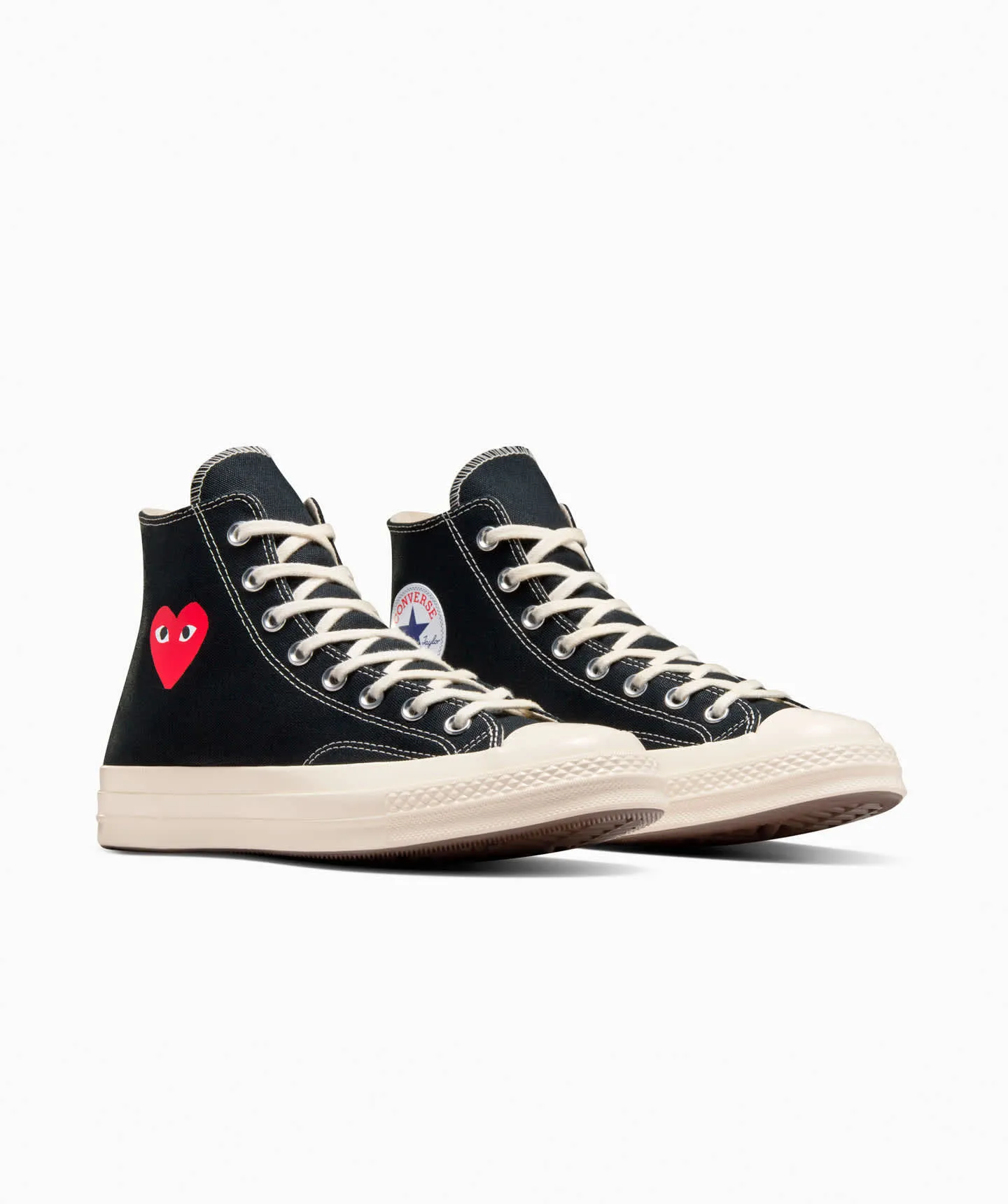 Tenis Converse x CDG Chuck 70 Negros en Bota de Lona Unisex