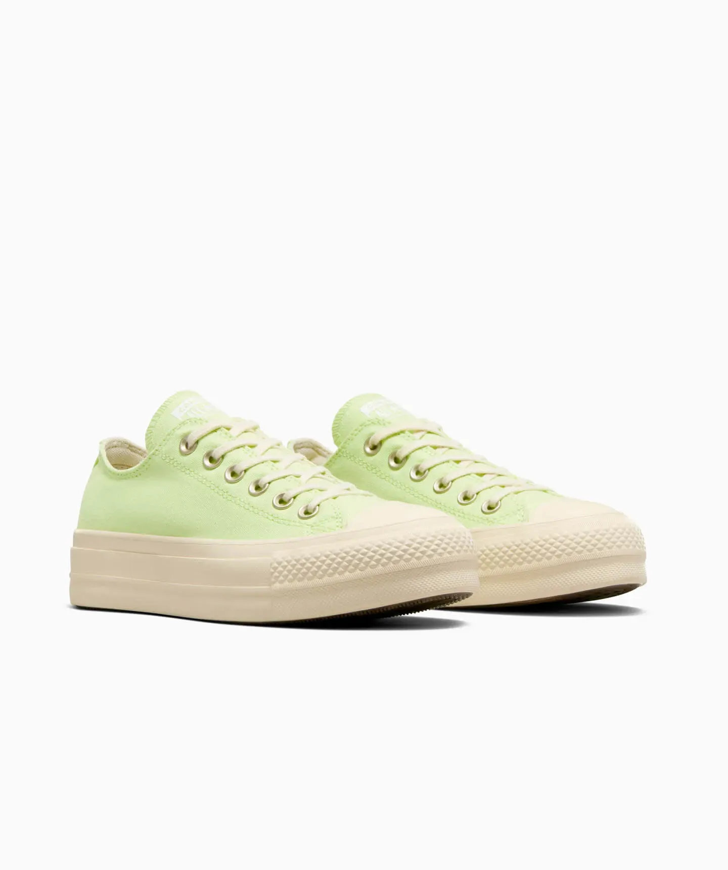 Tenis Converse de Plataforma Ctas Lift Verde en Choclo de Lona para Mujer