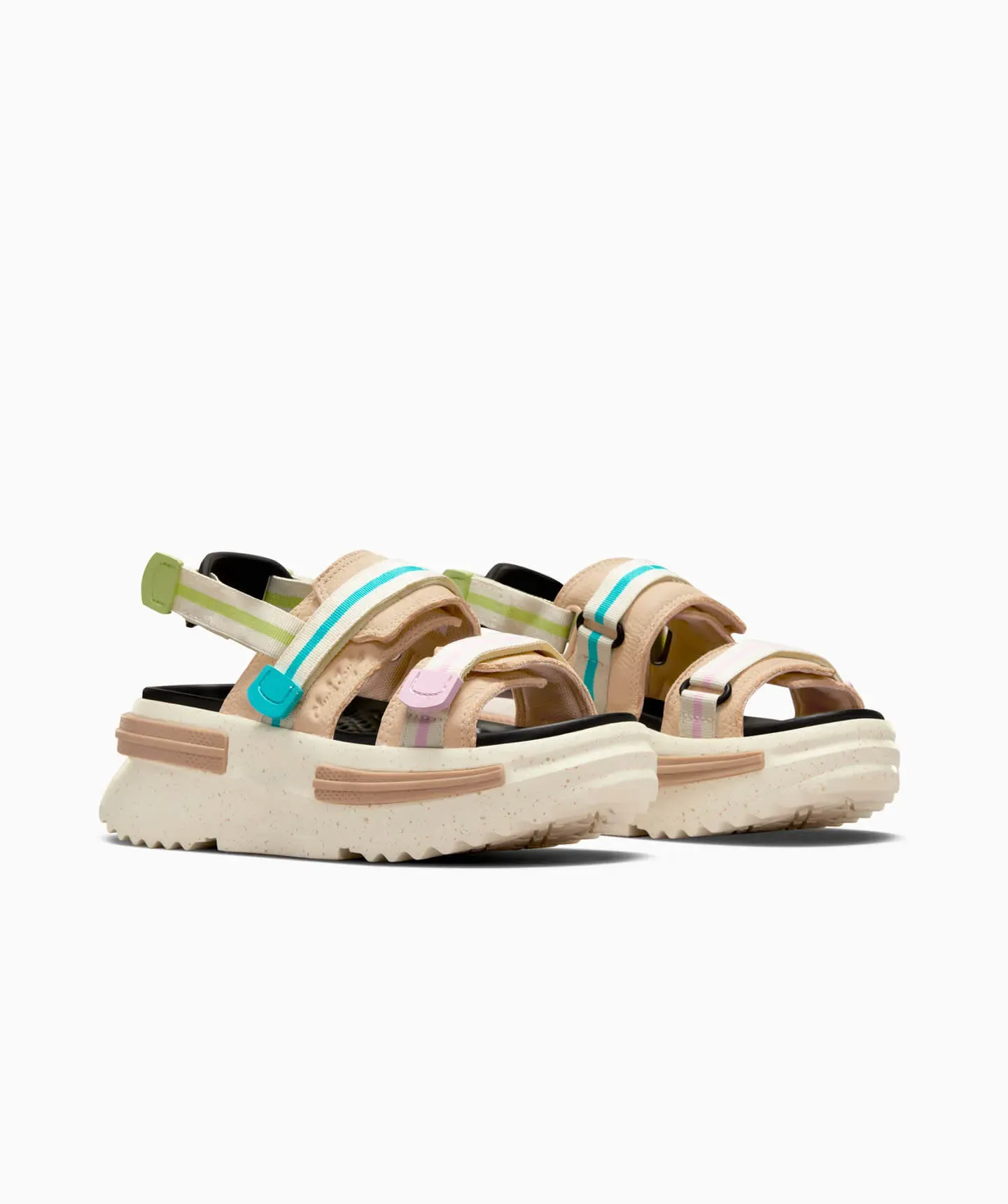 Sandalia Converse de Plataforma Run Star Utility Sandal Multicolor Slip On de Piel para Mujer