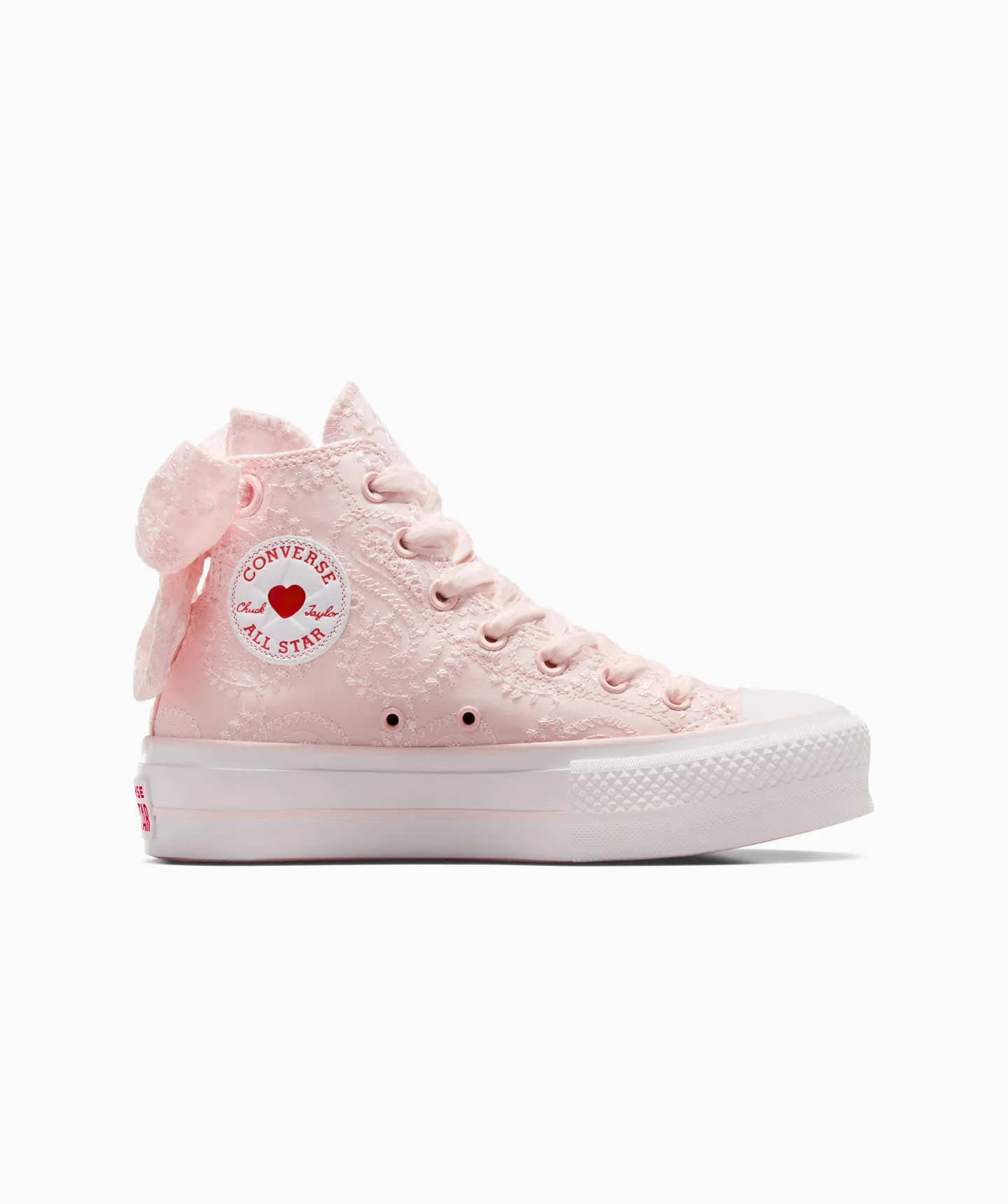 Tenis Converse de Plataforma Lift Rosas en Bota de Poliéster para Mujer