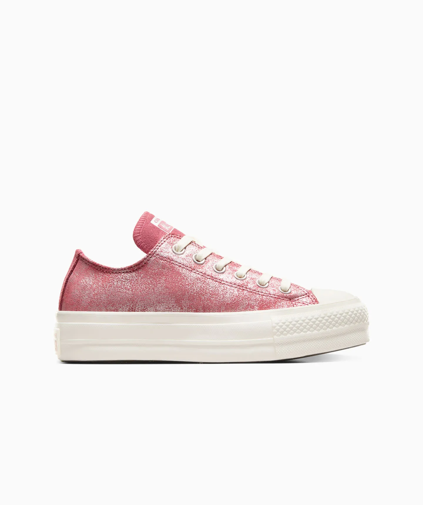 Tenis Converse de Plataforma Lift Rosas en Choclo de Gamuza para Mujer