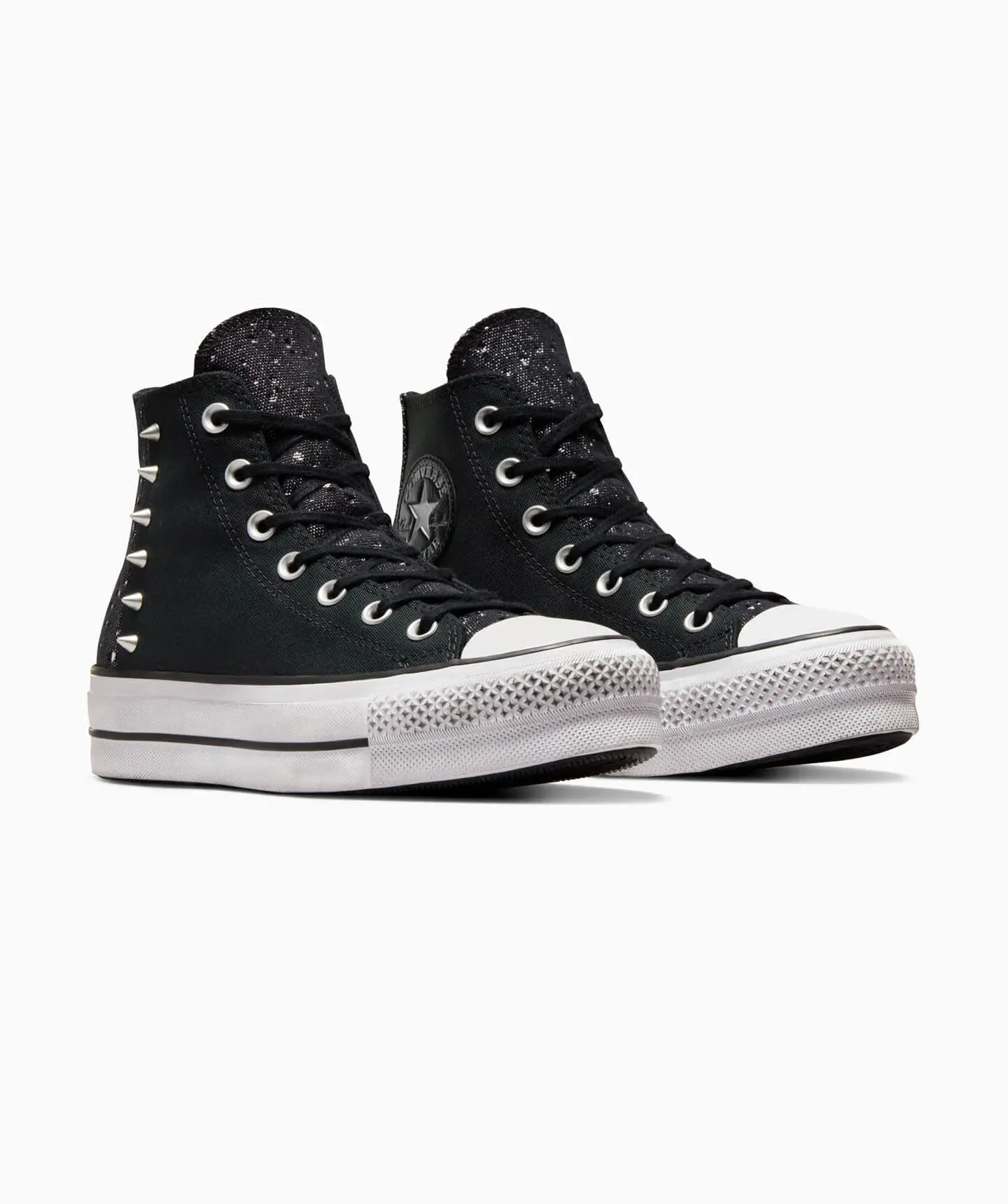 Tenis Converse de Plataforma Lift Negros en Bota de Poliéster para Mujer