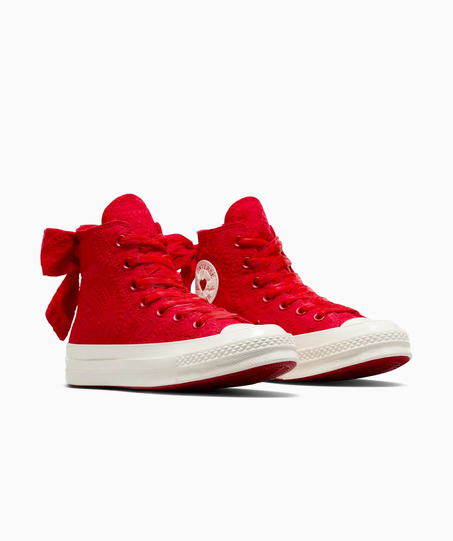 Tenis Converse Chuck 70 Rojos en Bota de Algodón para Mujer