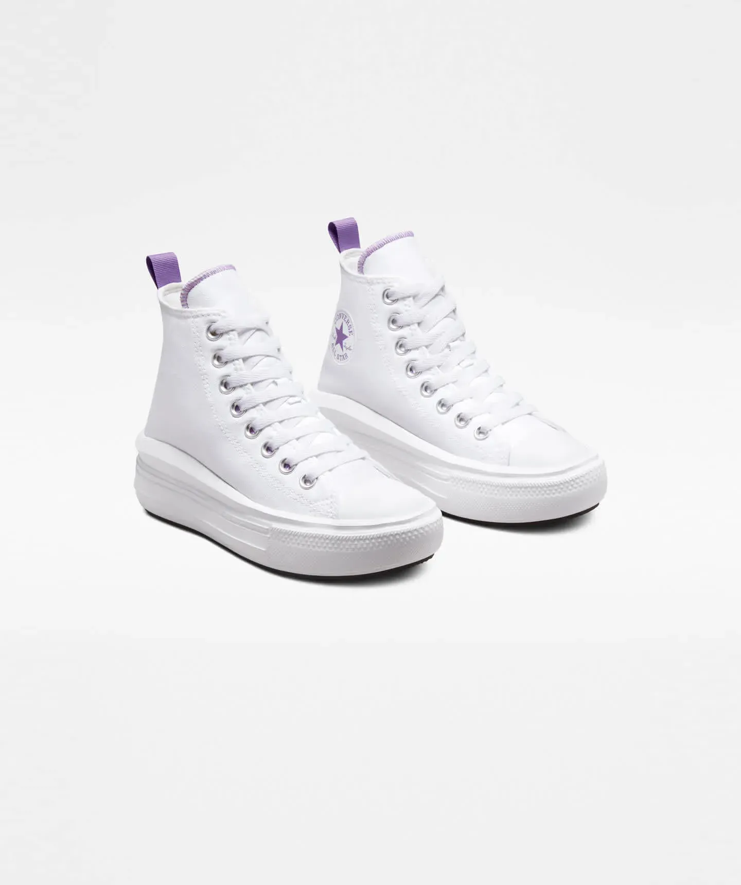 Tenis Converse Move Blancos en Bota de Lona para Niños