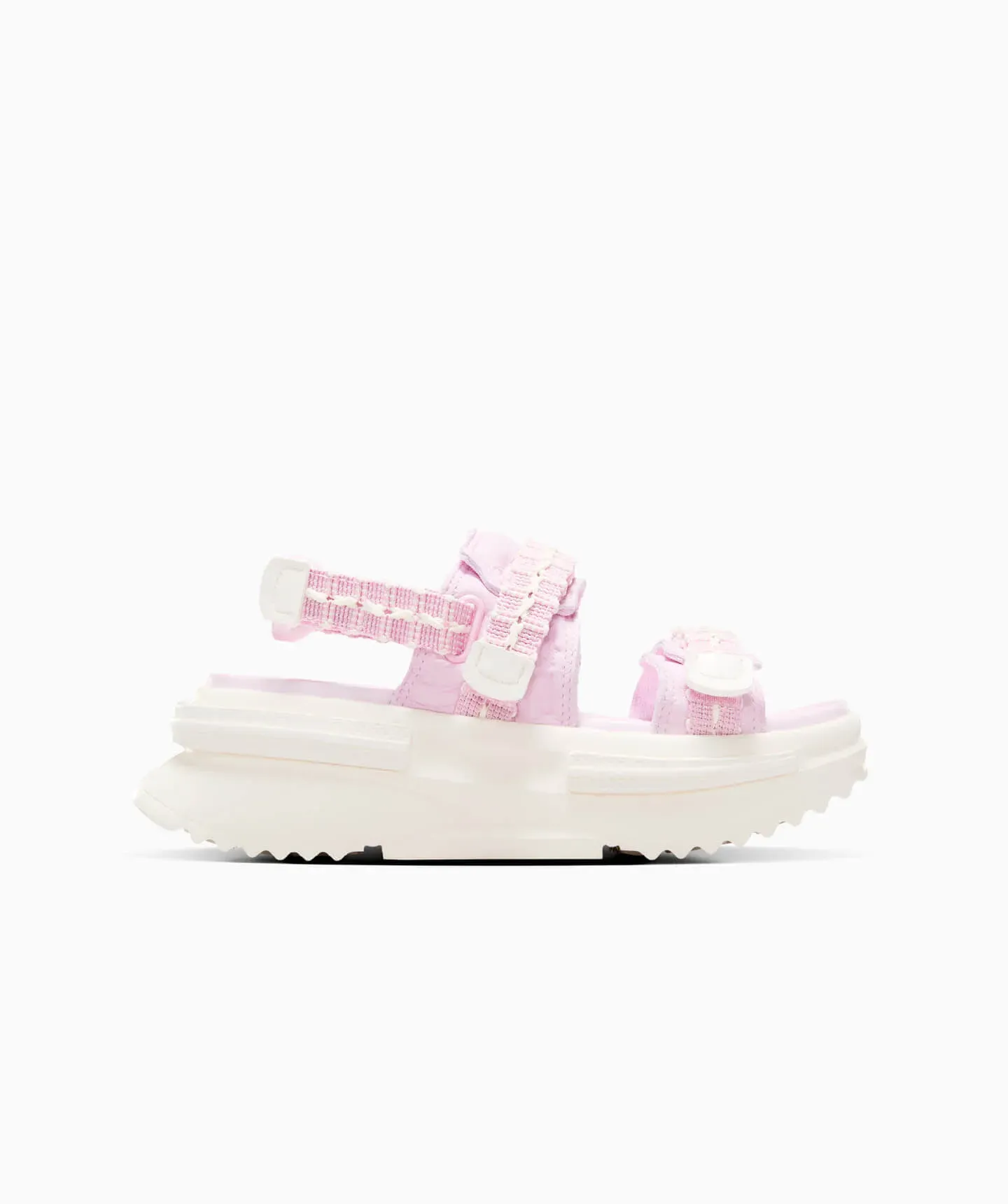 Sandalia Converse de Plataforma Run Star Utility Sandal Rosa Slip On de Piel para Mujer