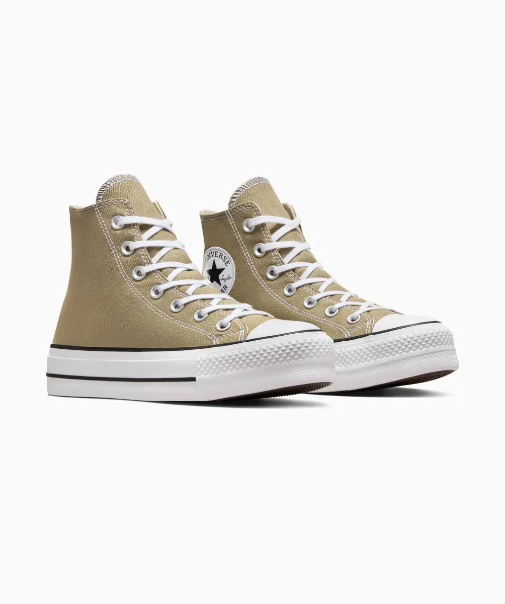 Tenis Converse Lift Verde en Bota de Lona para Mujer