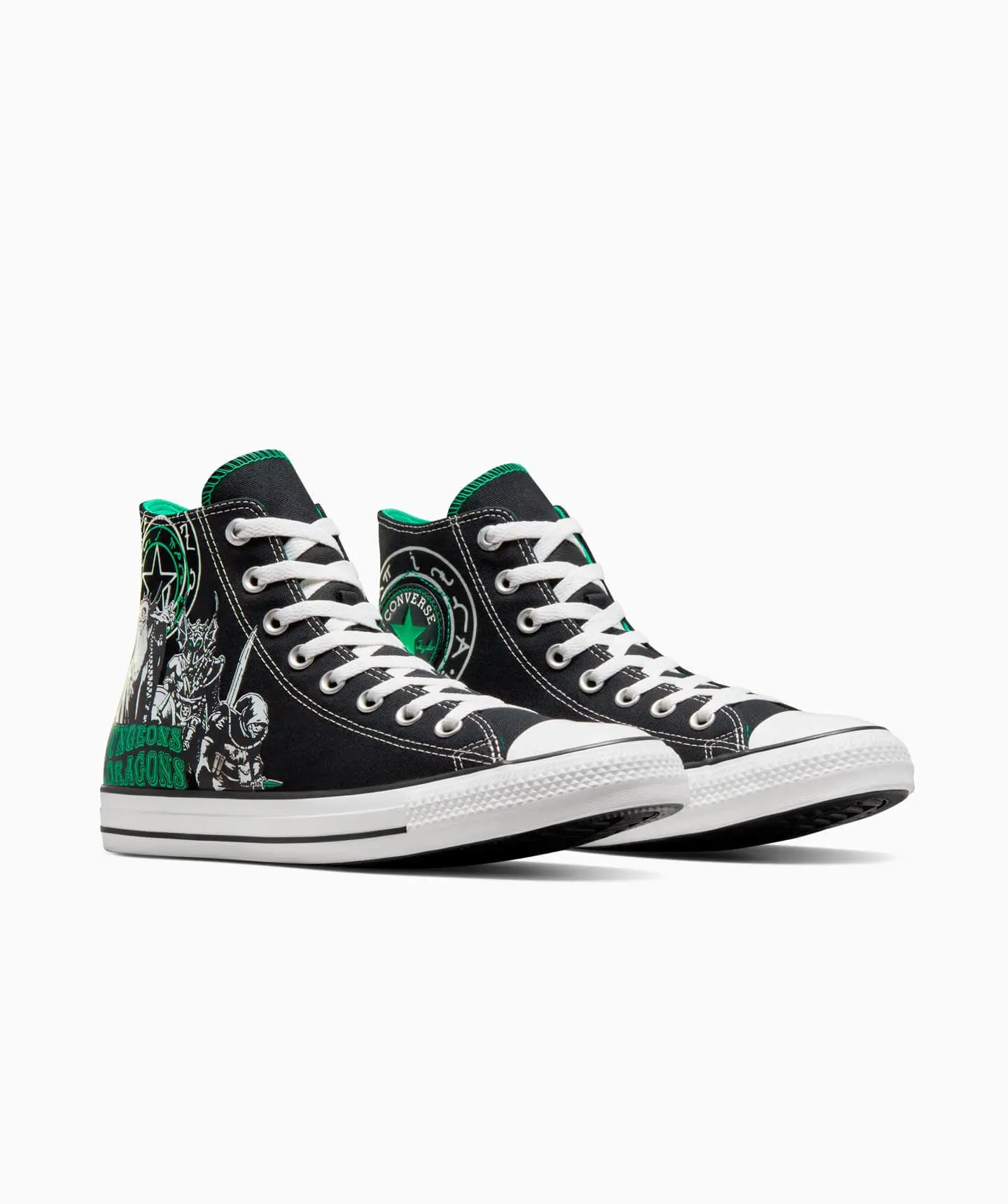 Tenis Converse x DUNGEONS & DRAGONS Ctas Negro en Bota de Lona Unisex