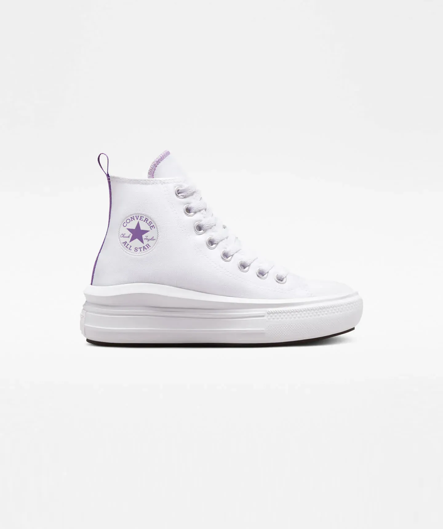 Tenis Converse Move Blancos en Bota de Lona para Niños