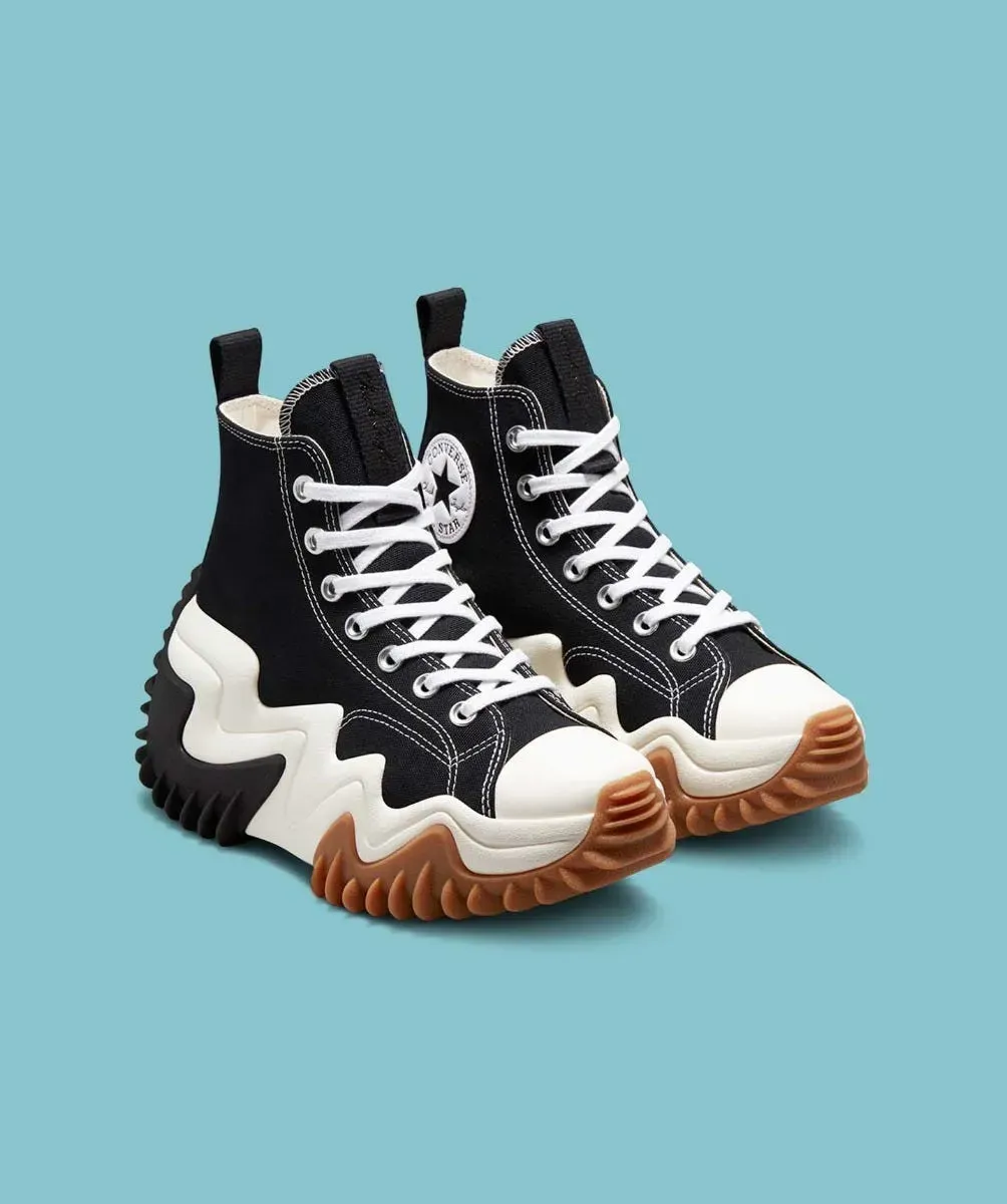 Tenis Converse de Plataforma Run Star Motion Negros en Bota de Lona para Mujer