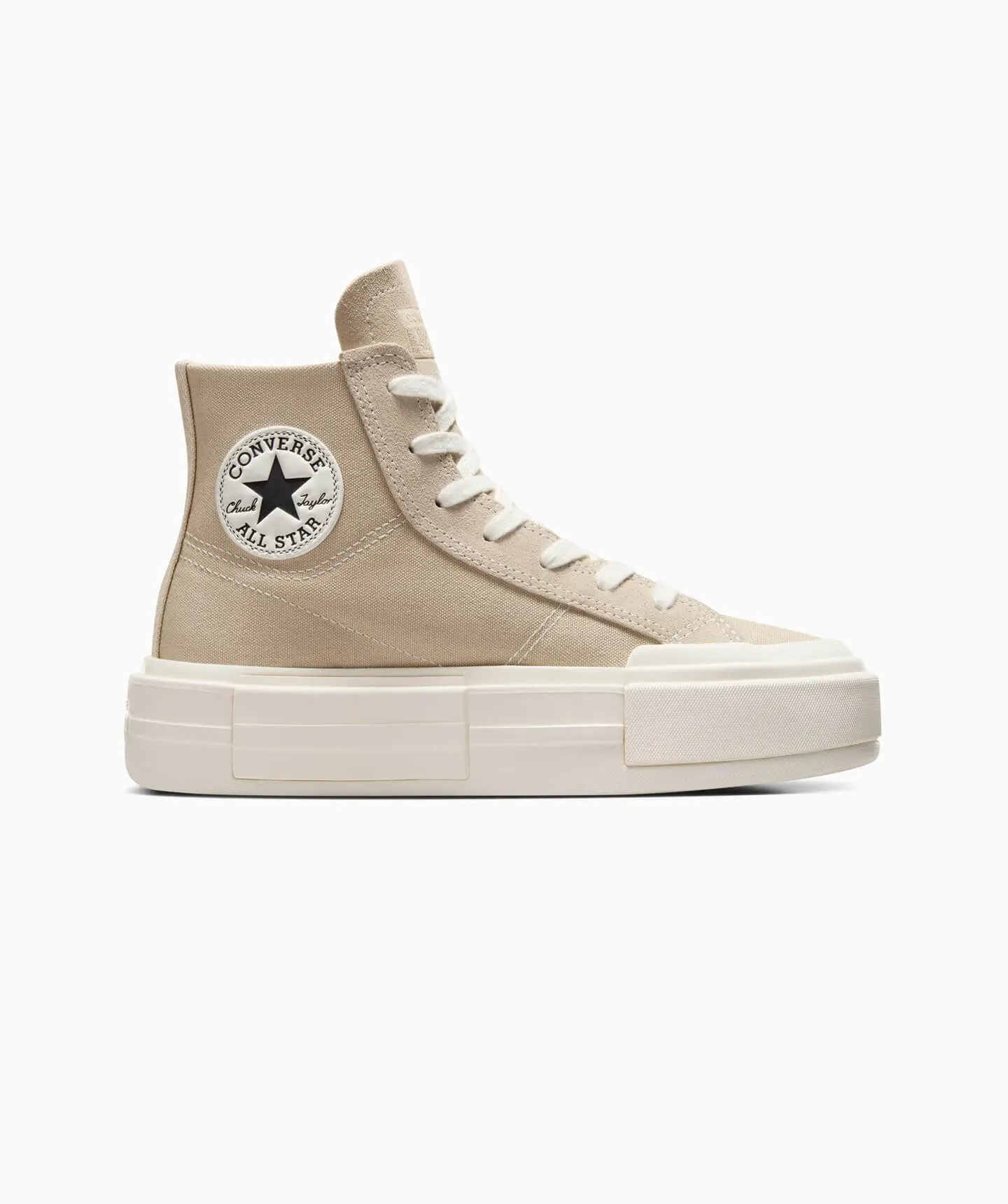 Tenis Converse de Plataforma Chuck Taylor Cruise Beige en Bota de Lona para Mujer