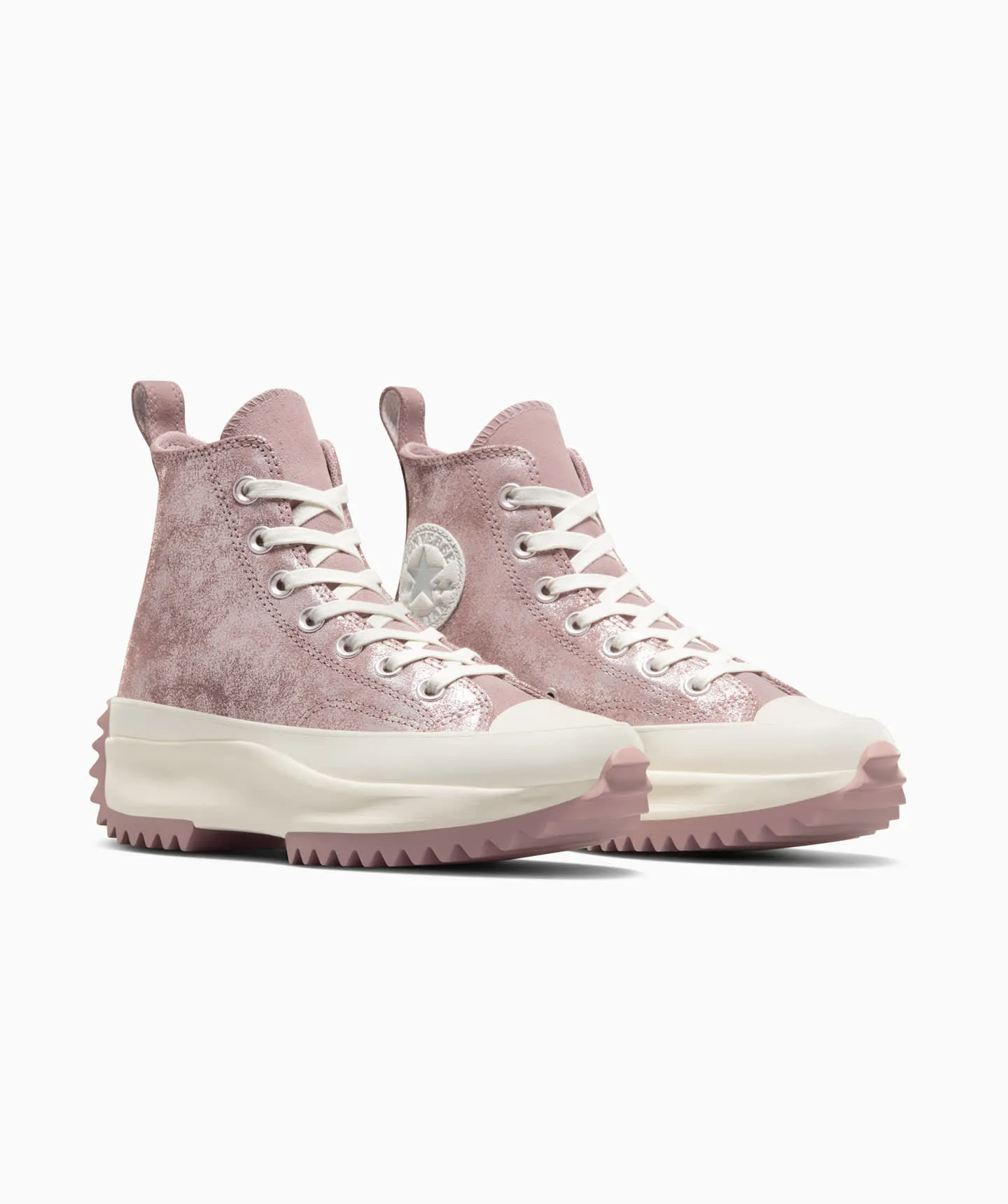 Tenis Converse de Plataforma Run Star Hike Cafés en Bota de Gamuza para Mujer