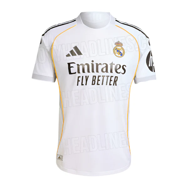 Adidas Youth Real Madrid Home Stadium Jersey 25/26