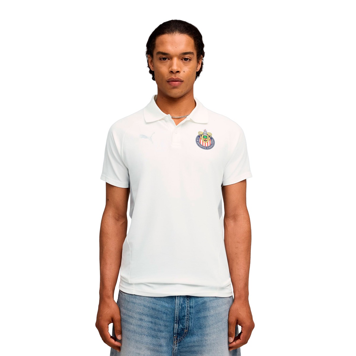 playera polo puma chivas evostripe