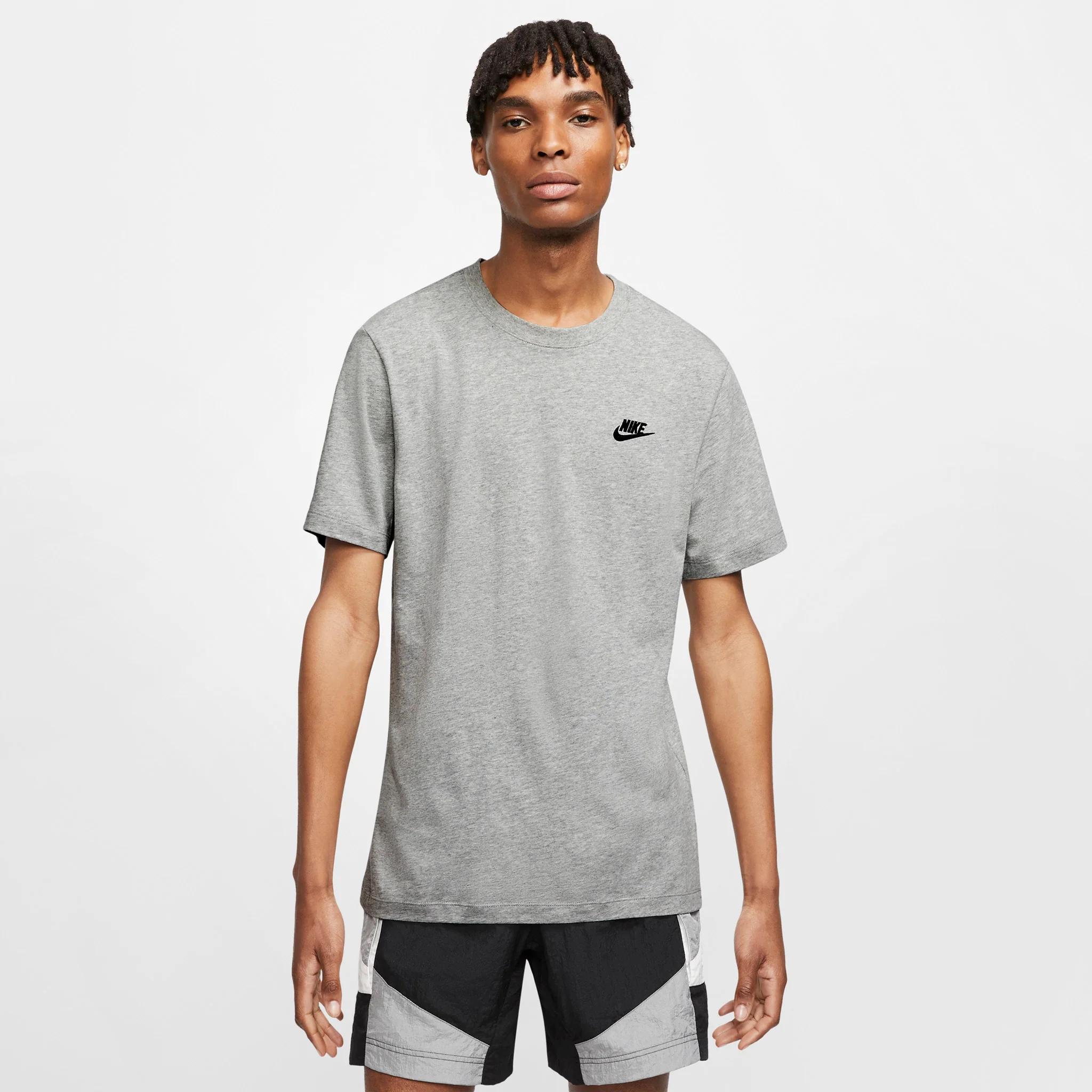 Nike Sportswear Club T-shirt Dark Heather Grey / Black