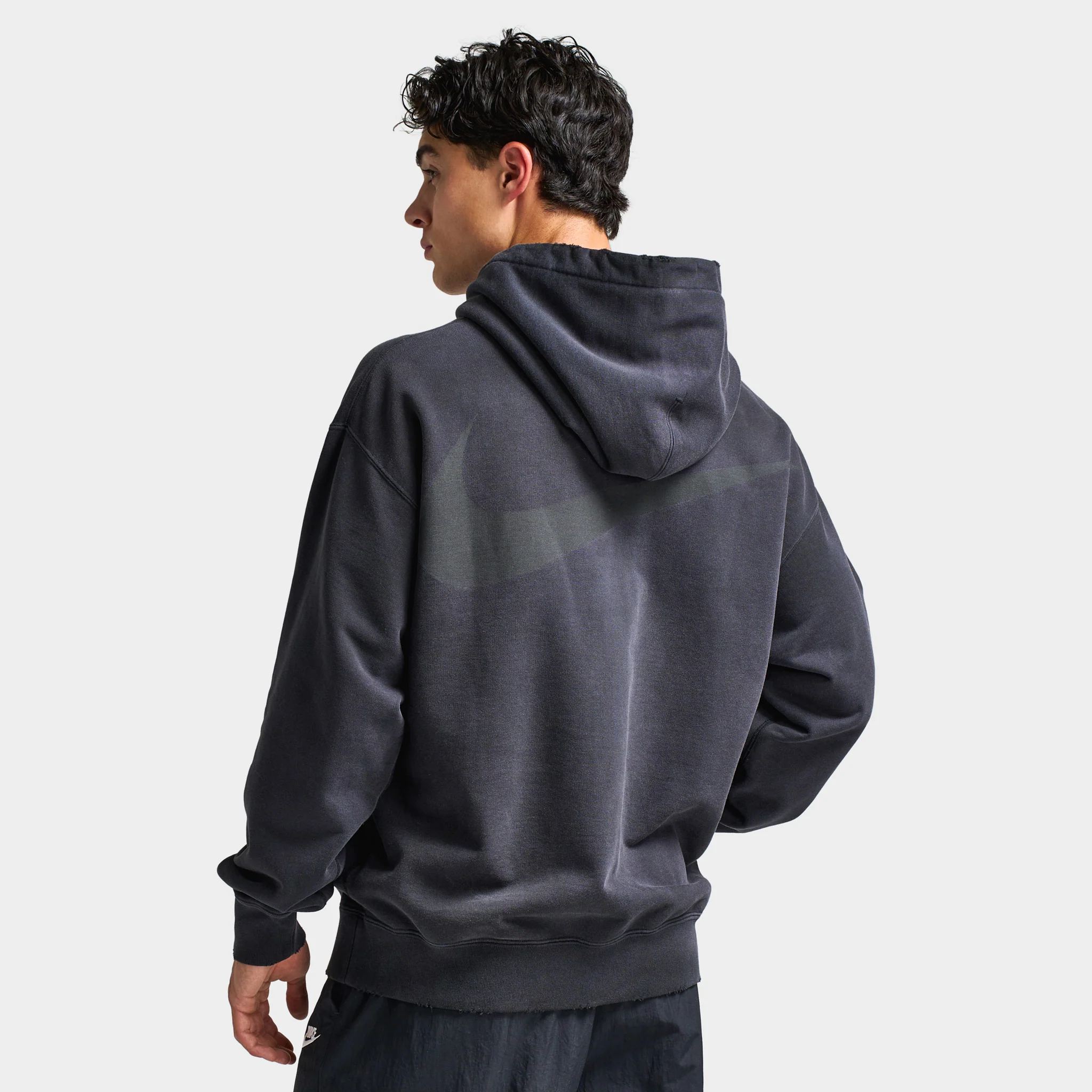 Nike Solo Swoosh Fleece Pullover Hoodie Black / Black