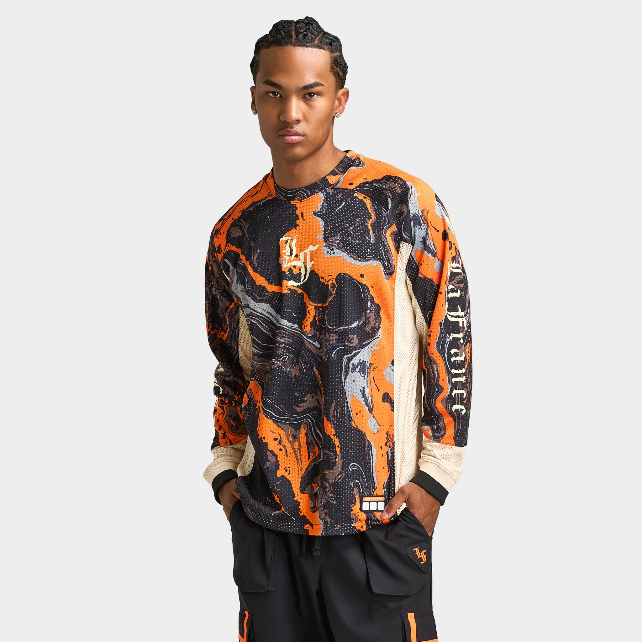 PUMA LaFrance HEEM Moto Jersey Orange Glo / AOP