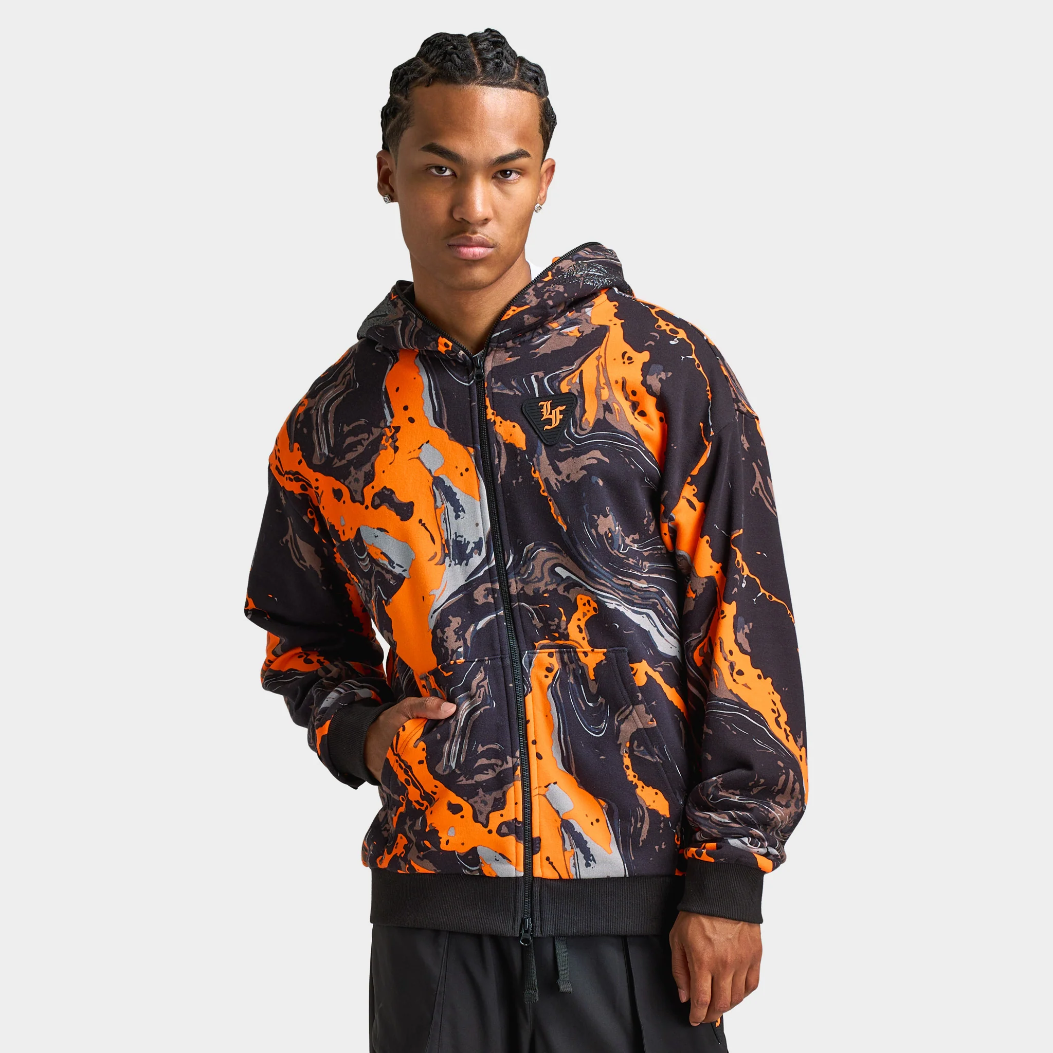 Puma LaFrance HEEM Era Full Zip Orange Glo / AOP