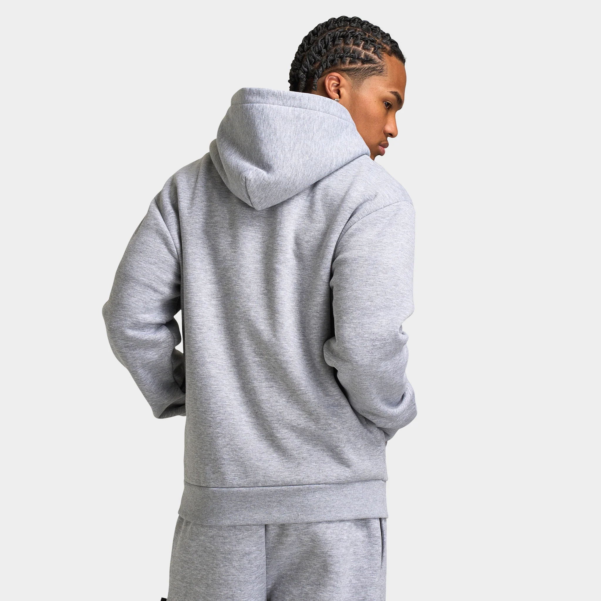 Hoodrich Galaxy Oversized Zip-up Hoodie Heather Grey / Black