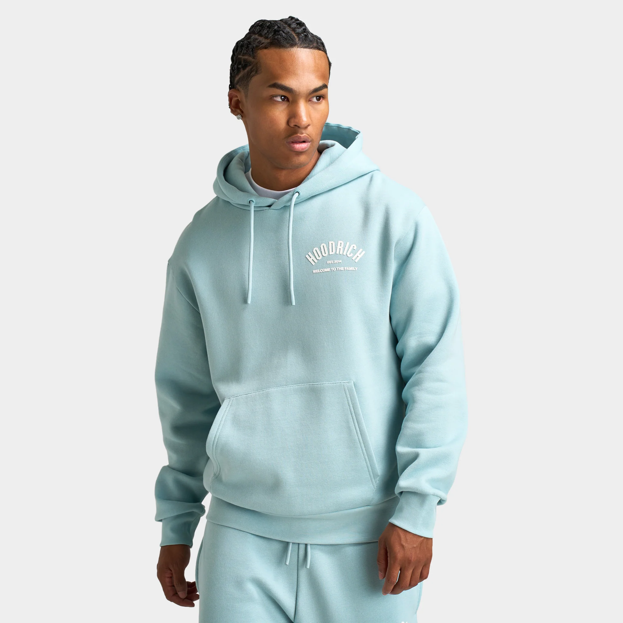 Hoodrich Volcano Oversized Hoodie Sterling Blue / White
