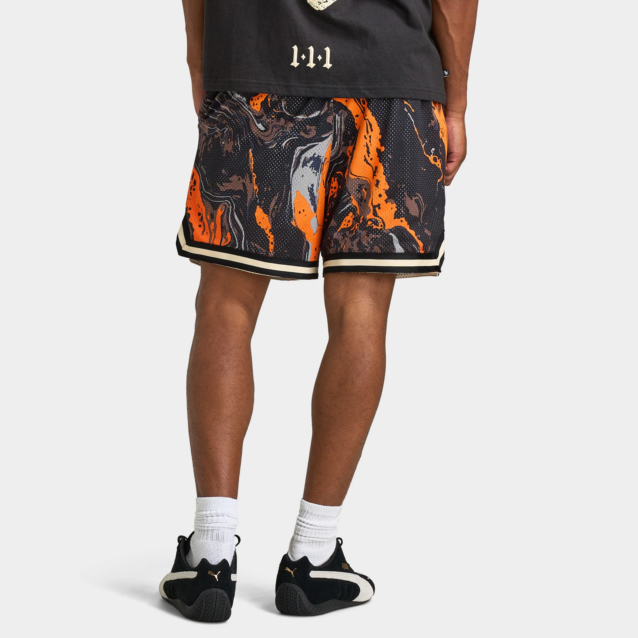 Puma Lafrance HEEM Era 6" Short Orange Glo / AOP