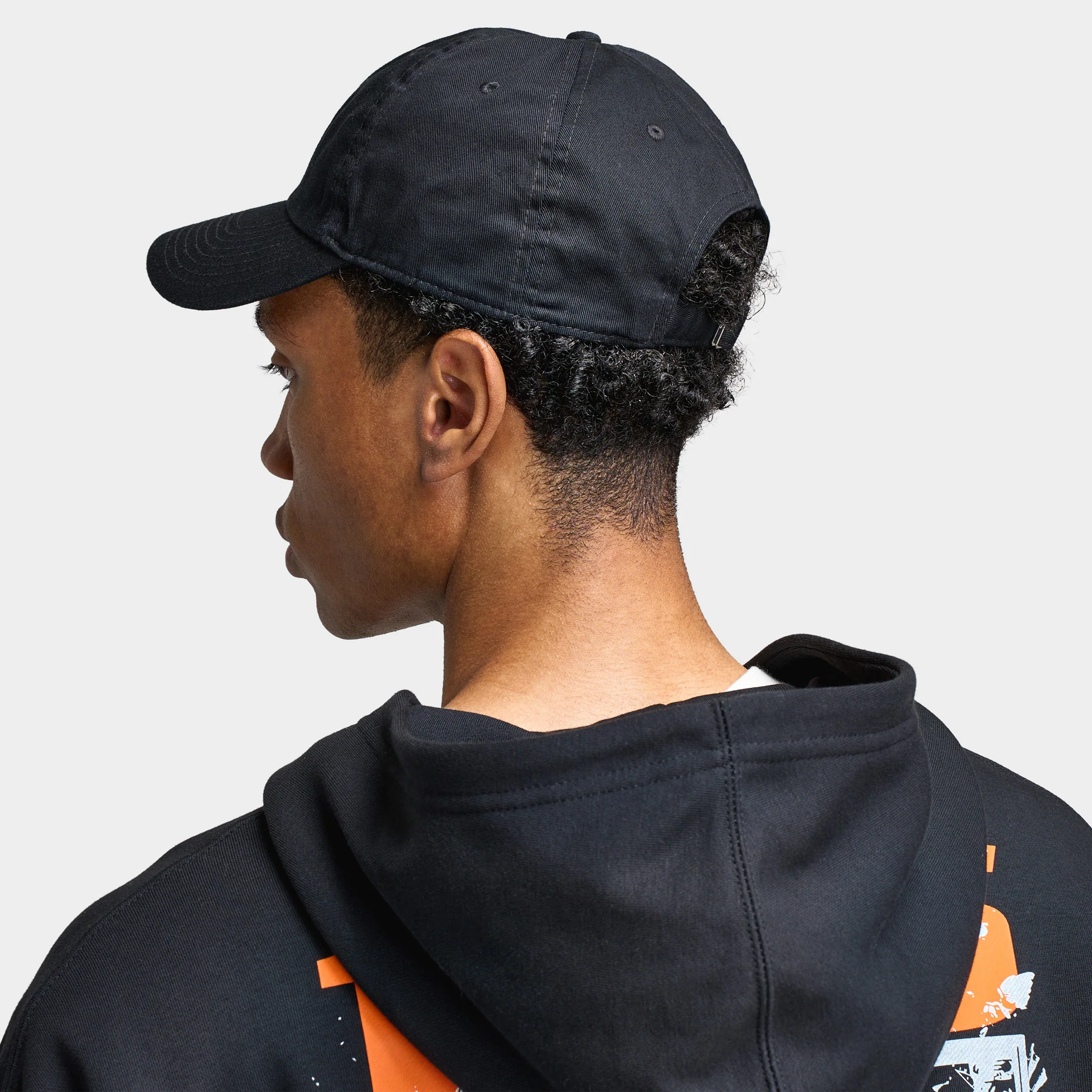 Jordan Club Unstructured Curved-Bill Cap Black / White