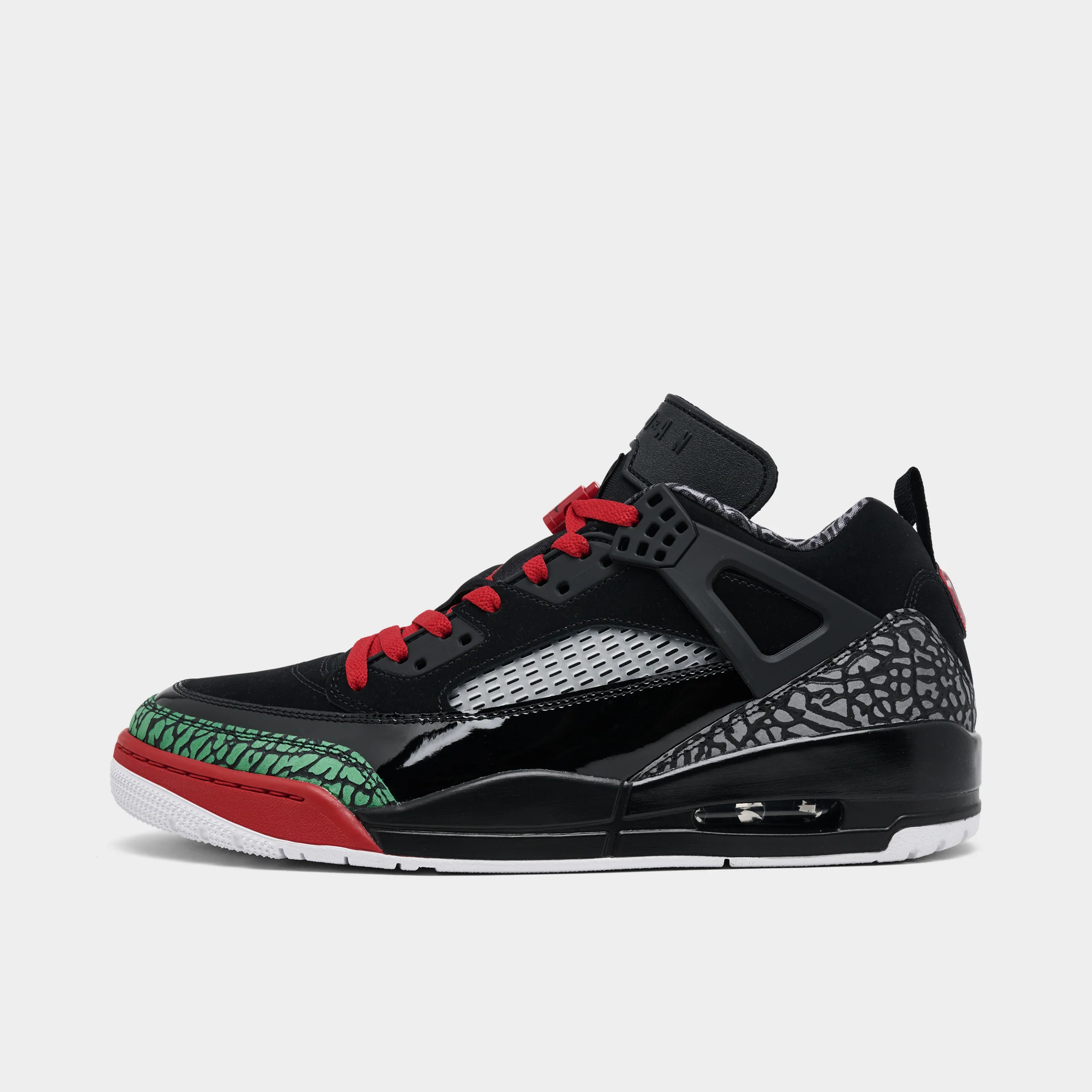 Jordan Spizike Low Black / Varisty Red - Classic Green
