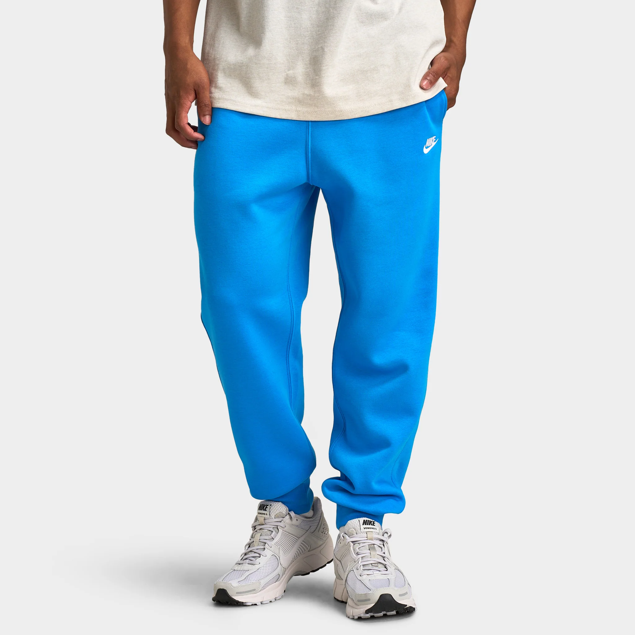 Nike Club Fleece Joggers Light Photon Blue / White