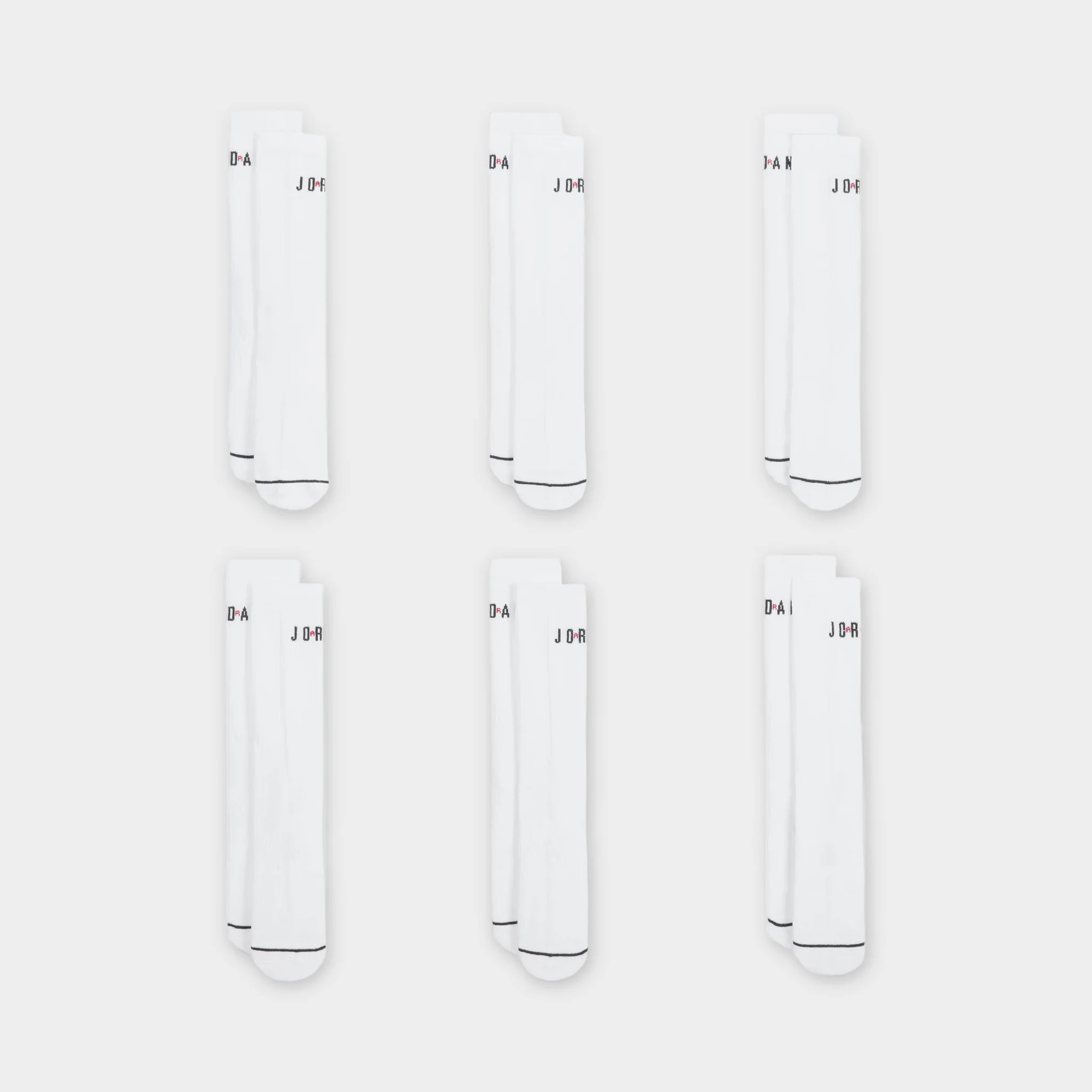 Jordan Everyday Crew Socks (6 Pack) / White