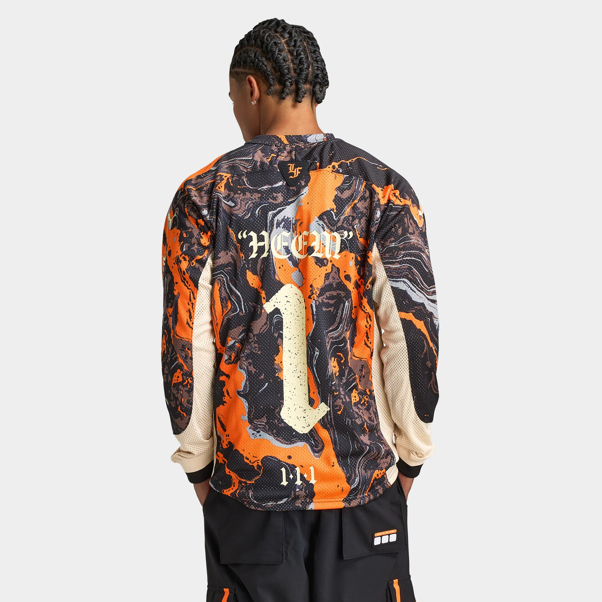 PUMA LaFrance HEEM Moto Jersey Orange Glo / AOP