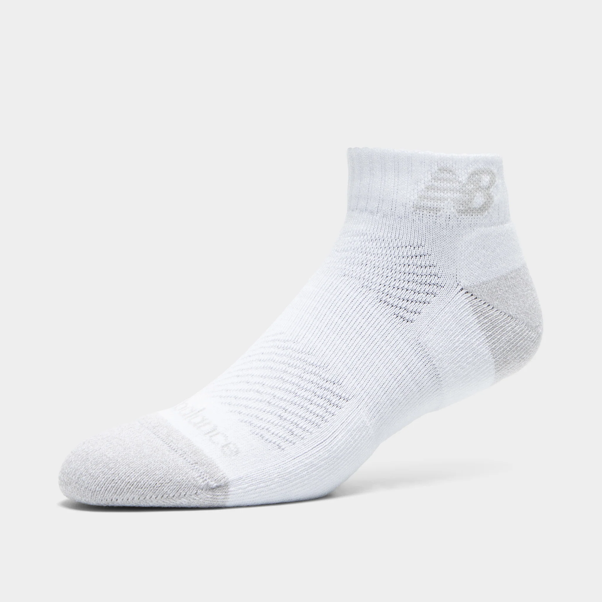 New Balance Active Cushion Low Cut Socks (3-Pack) / White