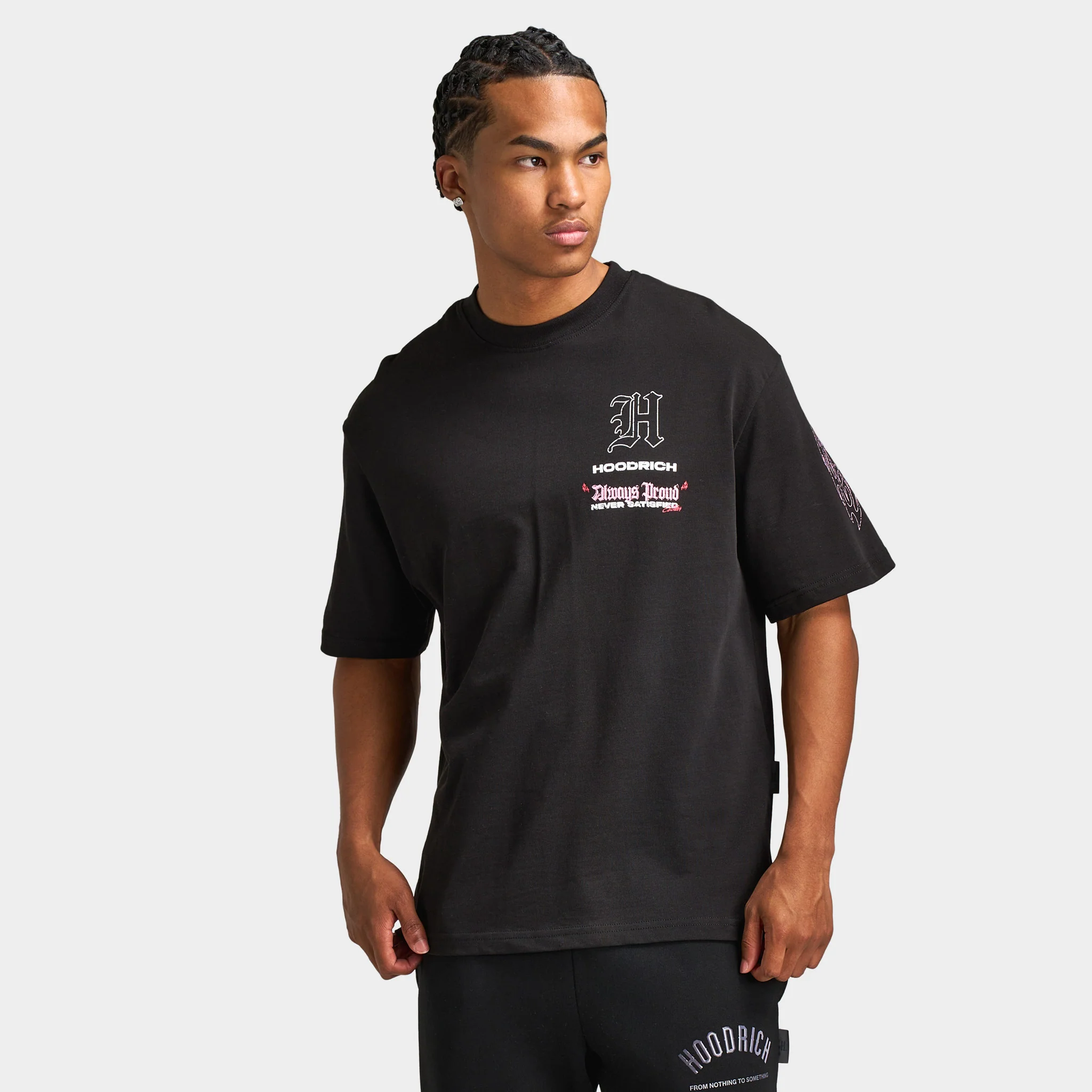 Hoodrich Chroma V2 Oversized T-shirt Black / White - Pink