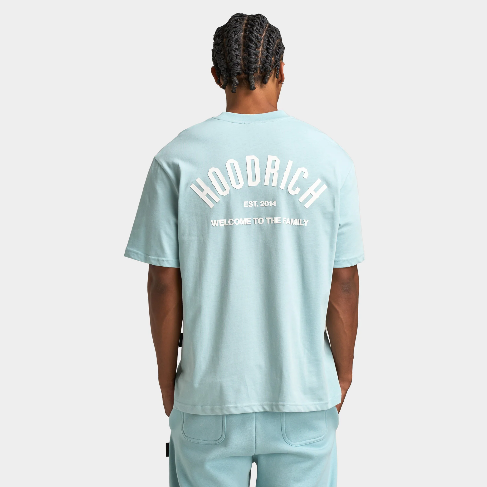 Hoodrich Volcano Oversized T-shirt Sterling Blue / White