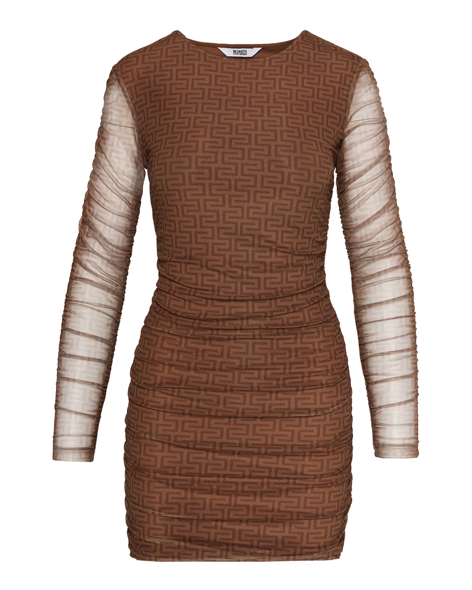 CHOCOLATE MESH MINI DRESS - SM REBOOTED
