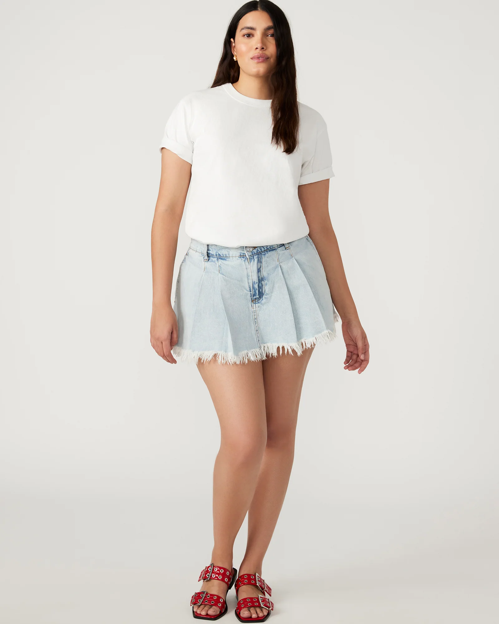 MARLOWE DENIM SKORT
