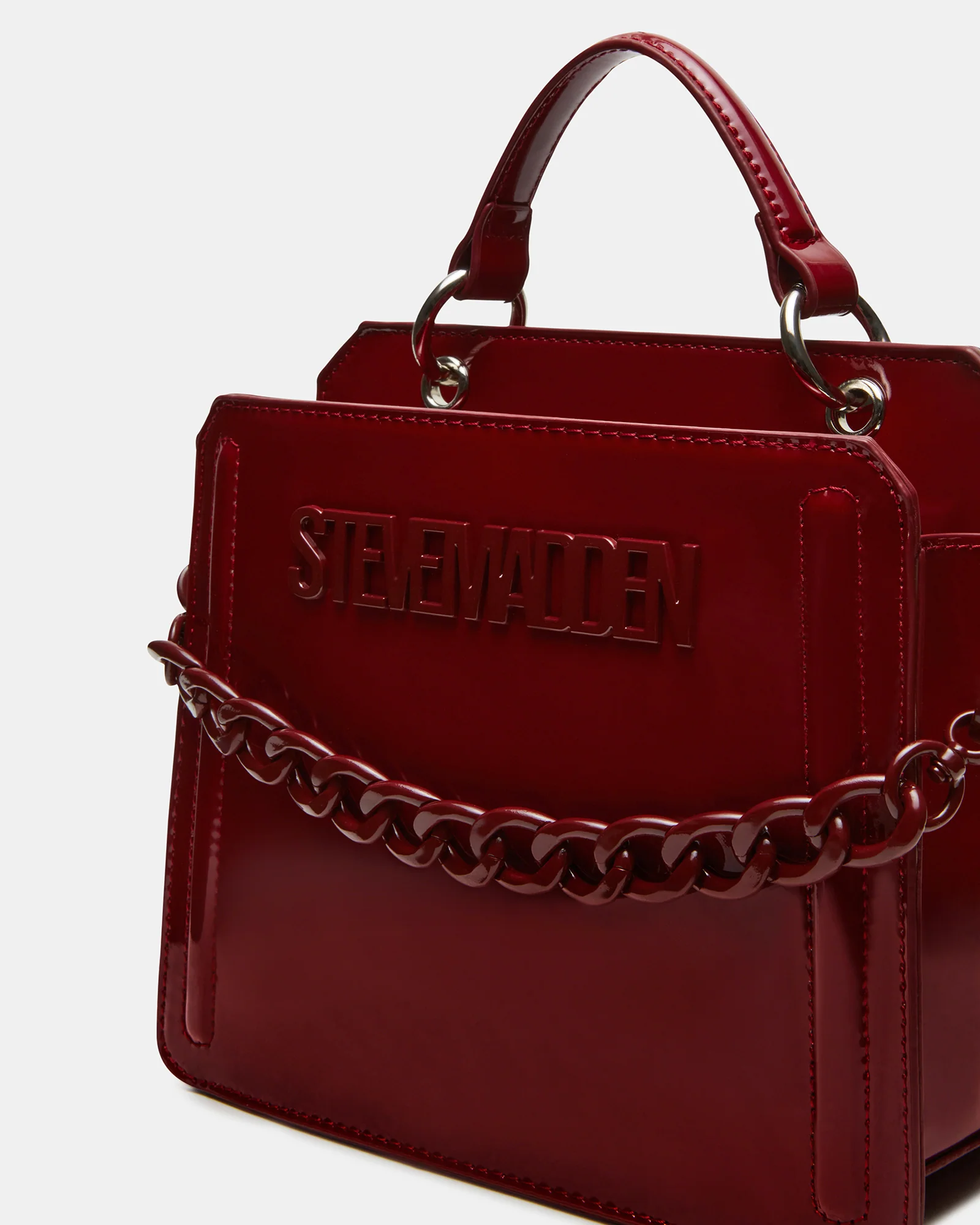 EVELYN BAG BURGUNDY RHINESTONES
