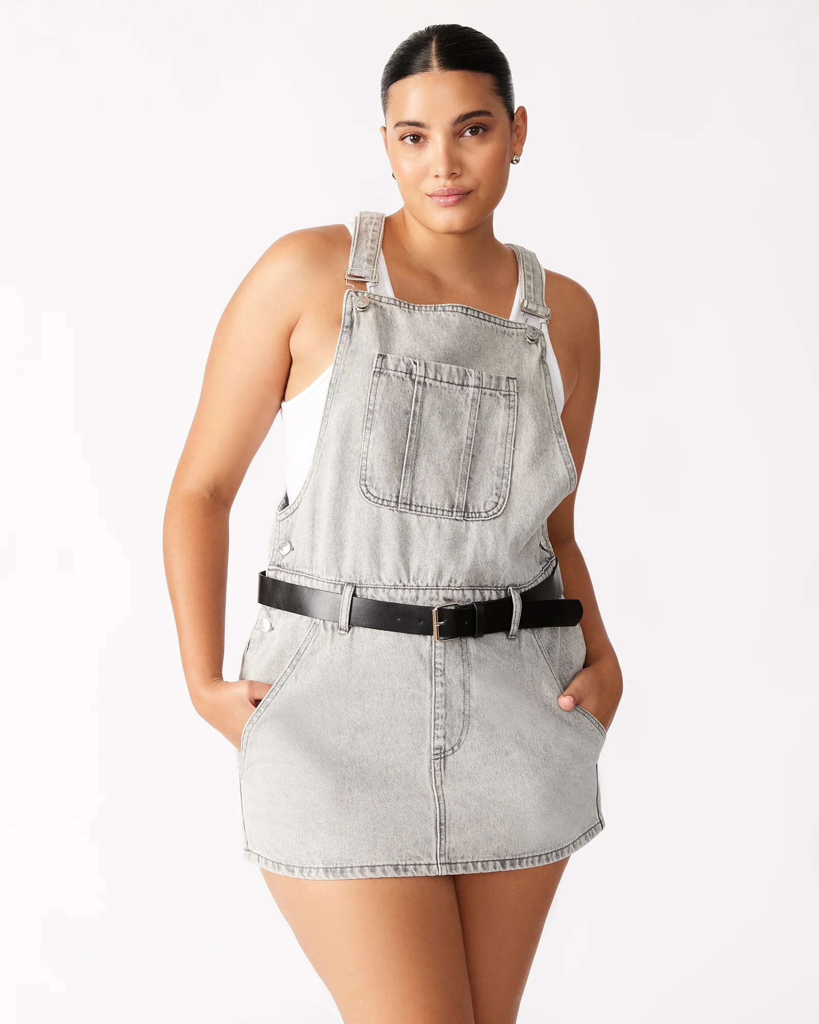 TAMIA DRESS LIGHT GREY